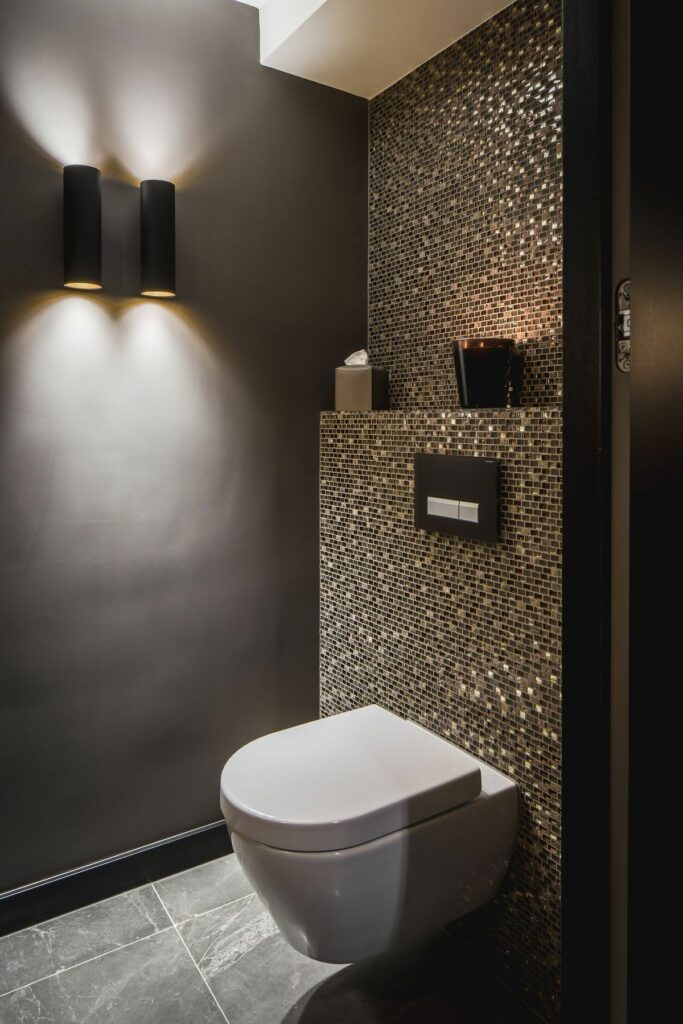 Carrelage WC mosaïque
